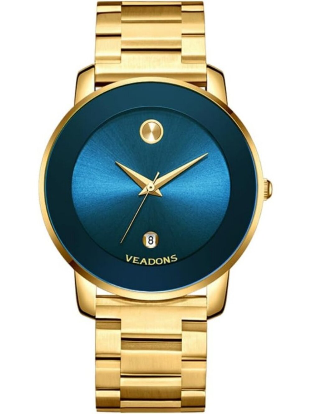 Stylish Unisex Quartz Watch - Waterproof Stainless Steel, Simple Analog Design